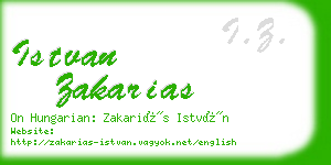 istvan zakarias business card